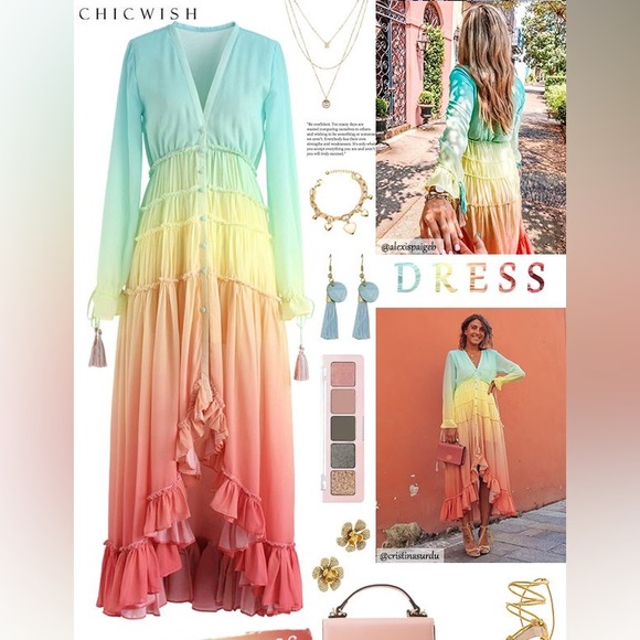 CHICWISH Rainbow dress! *BLOGGER FAVE* - Picture 1 of 8